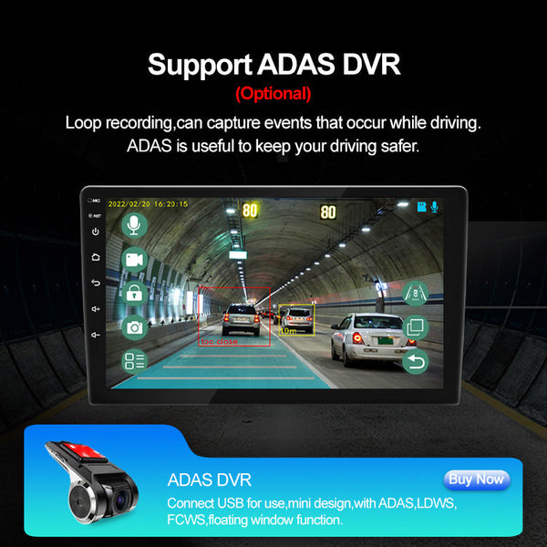 Universal 9 Inch Android Car Stereo Locator Technology Navigator Qled Hd Touchscreen 2Gb Ram 32Gb Rom Wifi Bluetooth 5.4 Carplay & Mirror Link Black I