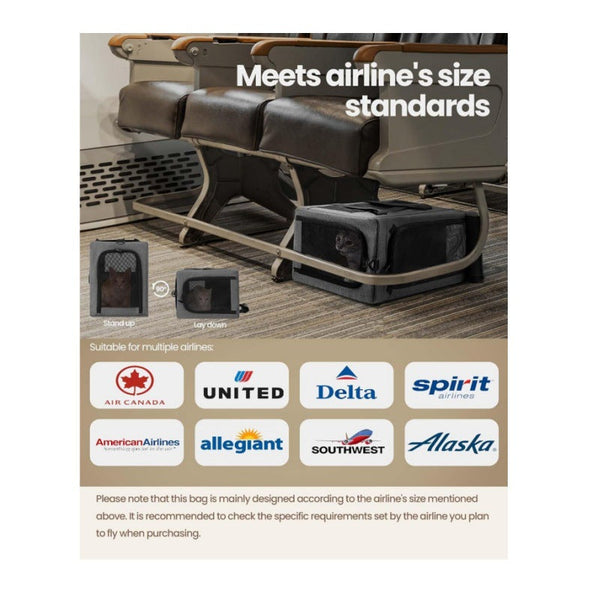 Sturdy Breathable Pet Carrier For Small Cats Dogs Collapsible Travel Bag With Steel Frame Safety Locks Sunshade Green Pet Transport