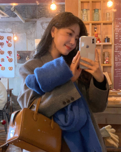 2Pc Luxuriously Soft Winter Scarf With Tassel Fringe Ultra Cozy & Warm Neck Wrap Mint Scarves & Wraps