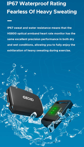 Optical Armband Heart Rate Monitor Bluetooth & Ant+ Dual Protocol, Ip67 Waterproof For Fitness Training(Black) Activity Trackers