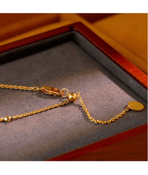 Elegant Gourd Pendant Necklace With Adjustable Textured Chain Lucky Calabash Jewelry For Women(Red) Necklaces & Pendants