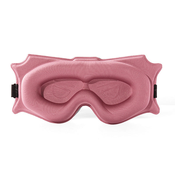 3Pc 6D Contoured Zero Pressure Sleep Mask 360 Light Blocking Eye With Adjustable Strap(Pink) Sleep Masks