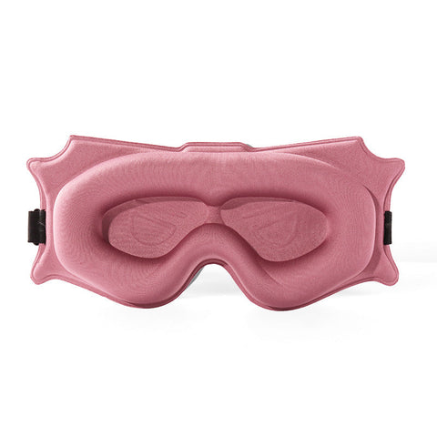 3Pc 6D Contoured Zero Pressure Sleep Mask 360 Light Blocking Eye With Adjustable Strap(Pink) Sleep Masks