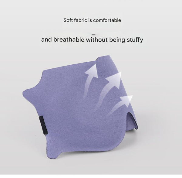 3Pc 6D Contoured Zero Pressure Sleep Mask 360 Light Blocking Eye With Adjustable Strap(Purple) Sleep Masks