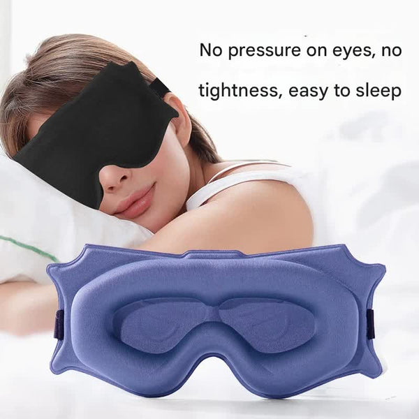 3Pc 6D Contoured Zero Pressure Sleep Mask 360 Light Blocking Eye With Adjustable Strap(Dura) Sleep Masks