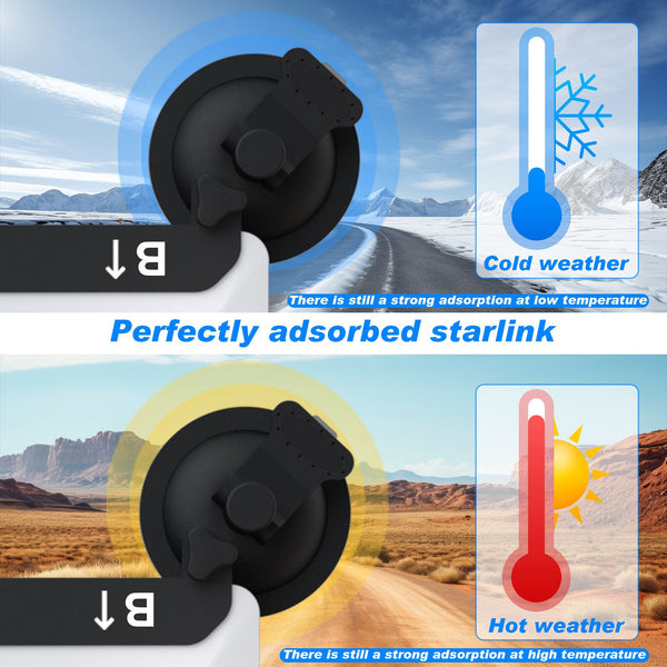White And Black Heavy Duty Suction Cup Mount For Starlink Mini All Weather Car Rv & Boat Bracket Other Camera & Photo Accs