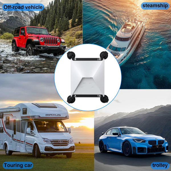 White And Black Heavy Duty Suction Cup Mount For Starlink Mini All Weather Car Rv & Boat Bracket Other Camera & Photo Accs