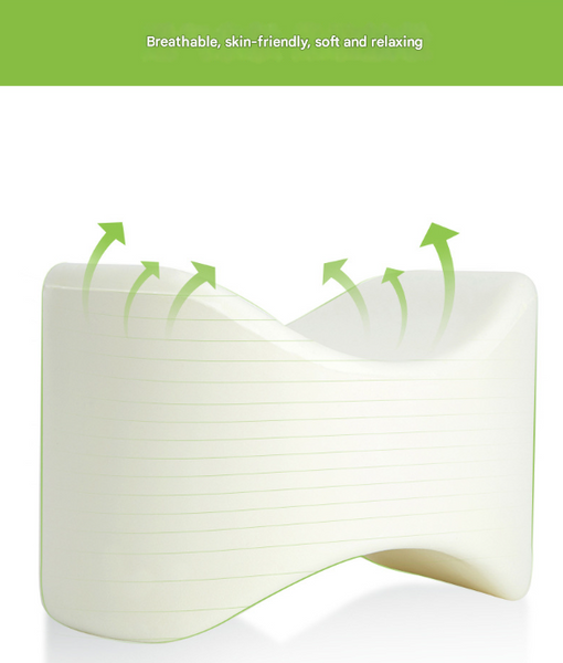 Grey Ergonomic Memory Foam Knee Pillow For Side Sleepers Leg Positioner Sciatica Back Hip & Joint Pain Relief Other Orthopaedic Products