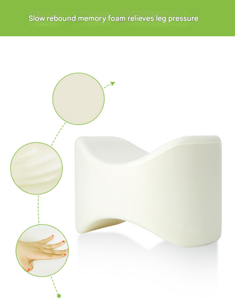 Grey Ergonomic Memory Foam Knee Pillow For Side Sleepers Leg Positioner Sciatica Back Hip & Joint Pain Relief Other Orthopaedic Products