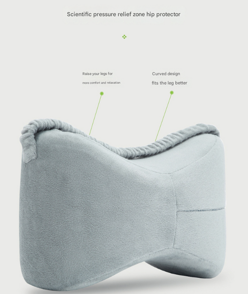 Blue Ergonomic Memory Foam Knee Pillow For Side Sleepers Leg Positioner Sciatica Back Hip & Joint Pain Relief Other Orthopaedic Products