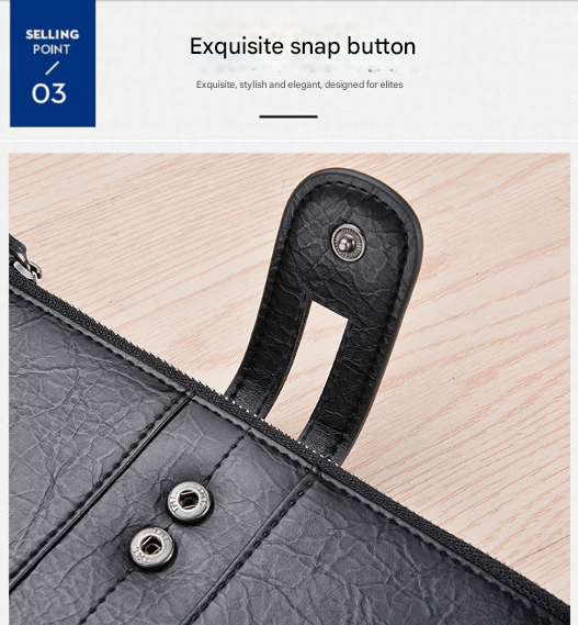 Brown Men's Pu Leather Long Wallet High Capacity Dual Zipper Clutch With Phone & Card Slots Wallets