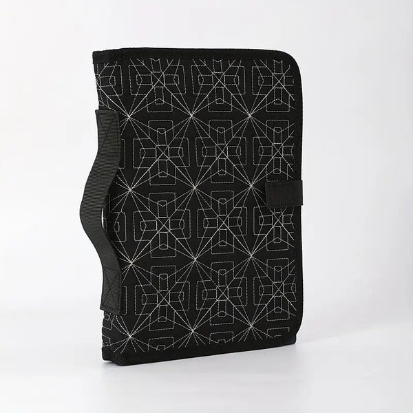 Elosung Black Elegant Quilted Bible Cover Protective Book Case With Carry Handle Other Books