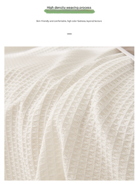 Black And White Ball Pattern Soft Waffle Weave Throw Blanket Boho Style Cotton Blend Sofa Cover With Fringe 180X340cm Blankets & Throws