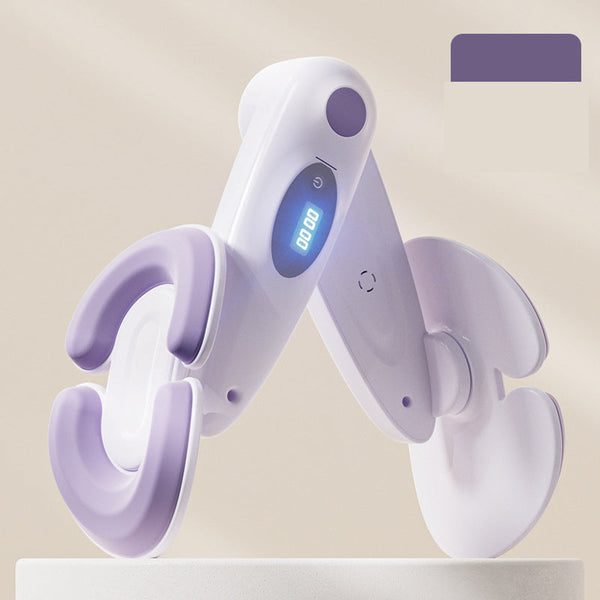 Purple Smart Kegel & Thigh Master With Digital Counter Adjustable Pelvic Floor Trainer For Women's Home Workout Thigh Exercisers