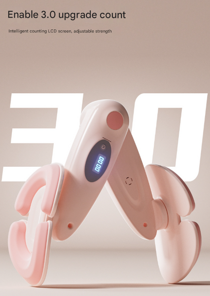 Purple Smart Kegel & Thigh Master With Digital Counter Adjustable Pelvic Floor Trainer For Women's Home Workout Thigh Exercisers