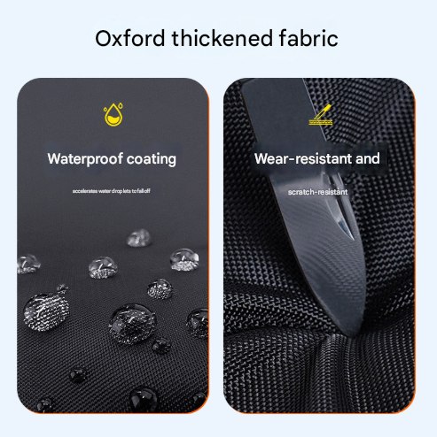 Size M Black And Orange All Weather 210D Bicycle Cover Waterproof & Uv Proof Outdoor Bike Protector With Lock Hole Storage Bag Bike Covers