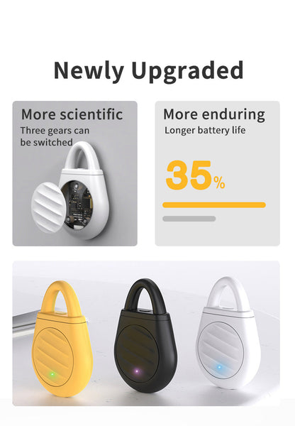 2 Pcs Yellow Portable Ultrasonic Pest Repeller Rechargeable Mosquito & Bird Repellent Device | 3 Mode For Indoor Outdoor Camping Ultrasonic Pest Repel