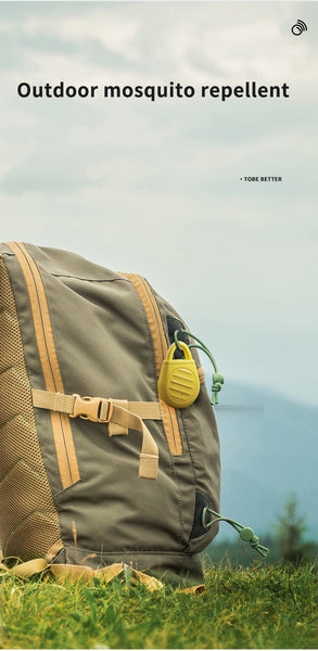 2 Pcs Yellow Portable Ultrasonic Pest Repeller Rechargeable Mosquito & Bird Repellent Device | 3 Mode For Indoor Outdoor Camping Ultrasonic Pest Repel