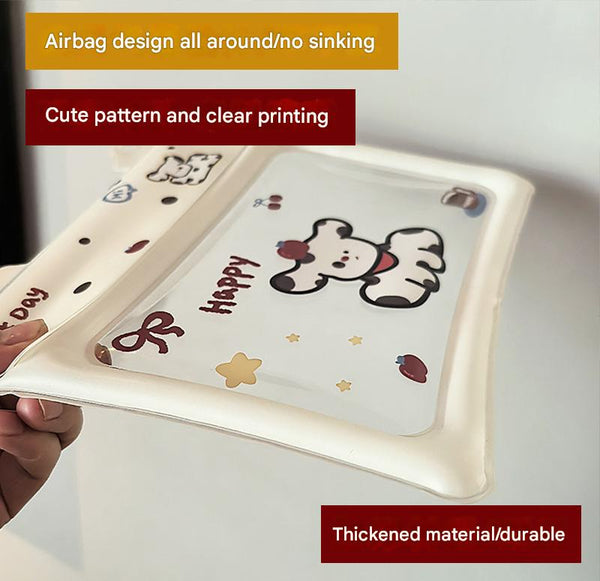 2 Pcs Cartoon Dog Pattern On White Background Cute Floating Waterproof Pouch Touch Sensitive Screen & Adjustable Strap Other Mobile Accessories