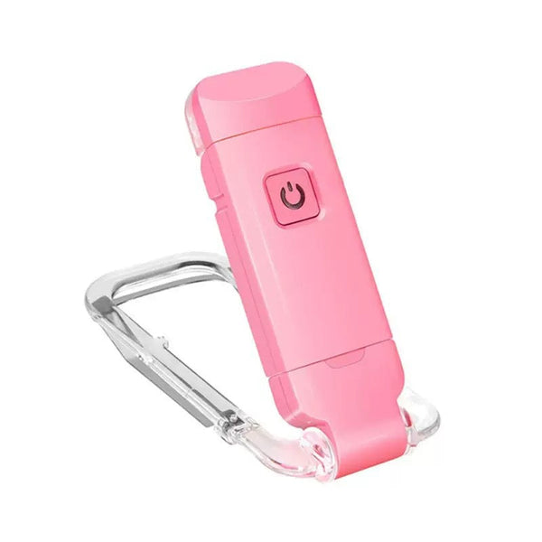 2 Pcs Pink Usb Rechargeable Clip On Led Book Light 3 Color Modes & Dimmable Brightness For Eye Caring Reading Reading Lights