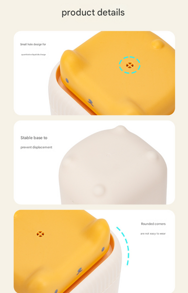 2 Pcs Green Cute Cat Press To Dispense Soap Pump & Sponge Caddy For Kitchen Sink Soap Dishes & Dispensers