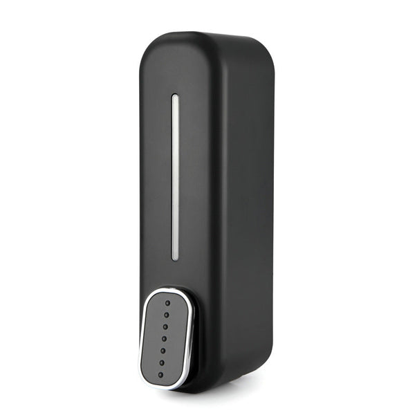 2 Pcs Black Modern Wall Mounted Press Soap Dispenser 300Ml Reusable Pump For Bathroom & Kitchen Soap Dispensers