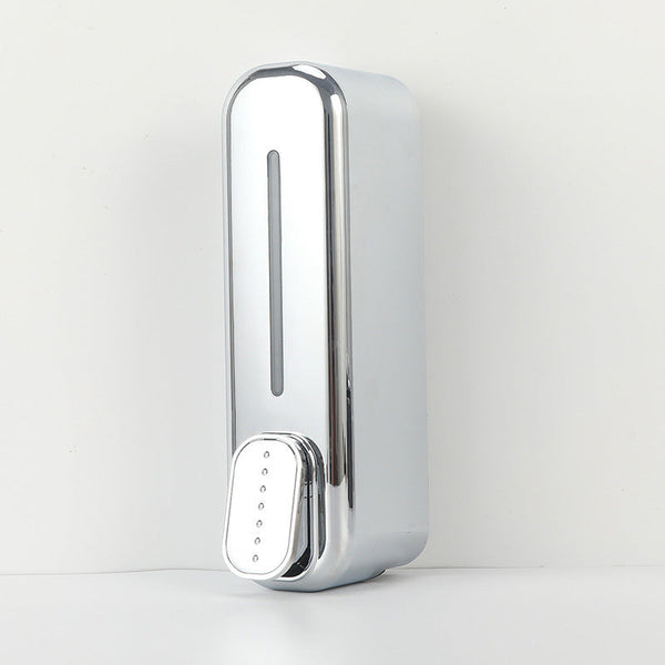 2 Pcs Silver Modern Wall Mounted Press Soap Dispenser 300Ml Refillable Pump For Bathroom & Kitchen Soap Dispensers