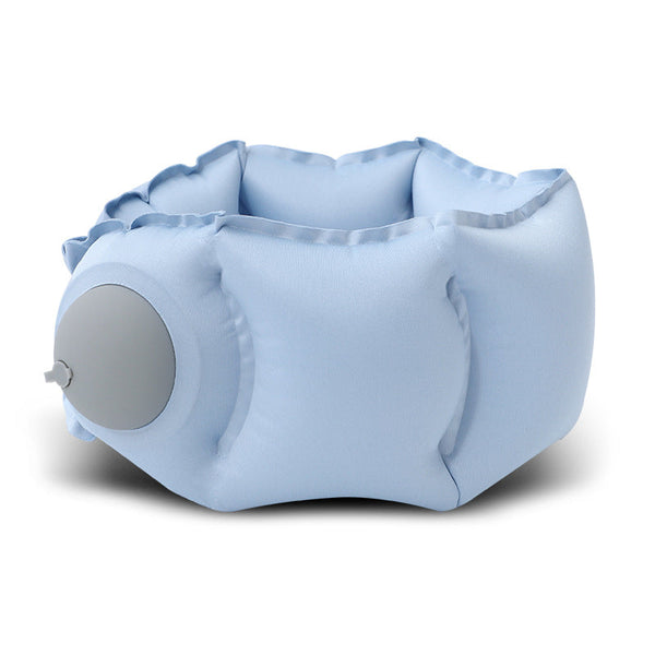 Blue Press Pump Inflatable Travel Pillow Ultra Lightweight Ergonomic 360A Neck Support Pillows