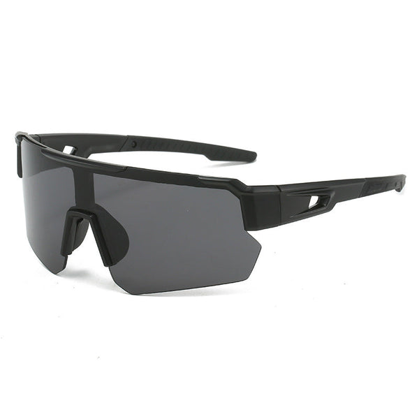 Black Unisex Sport Cycling Lightweight Wraparound Eyewear For Running & Outdoor Activities Sunglasses