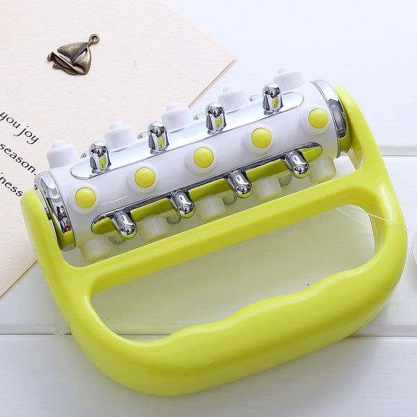 Light Green Ergonomic Body Roller Massager Handheld Deep Tissue Tool For Muscle Relief And Fascia Release Massagers