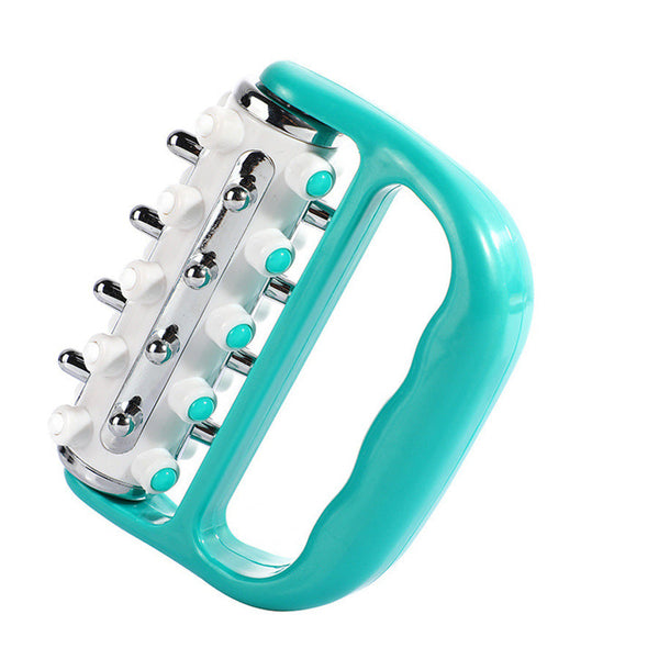 Blue Ergonomic Body Roller Massager Handheld Deep Tissue Tool For Muscle Relief And Fascia Release Massagers