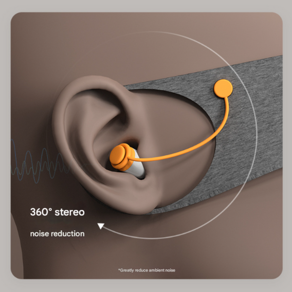 Grey 2 In 1 Blackout Sleep Mask With Integrated Noise Reducing Earplugs For Undisturbed Rest Sleep Masks