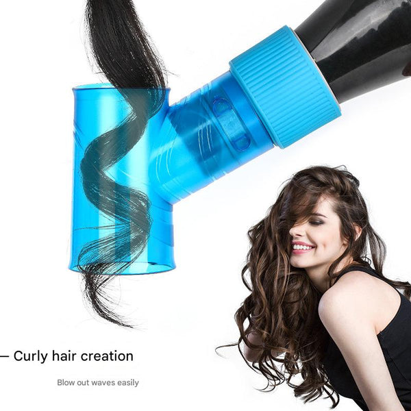 Blue Wind Spin Hair Curler Diffuser Universal Dryer Attachment For Effortless Waves And Curls Rollers & Curlers
