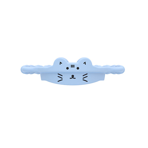 2 Pcs Blue Cat Adorable Animal Silicone Cup Carrier Portable Reusable Handle For Water Cup(Cup Not Included) Water Bottles & Vacuum Flasks