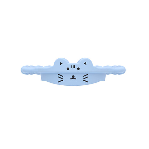 2 Pcs Blue Cat Adorable Animal Silicone Cup Carrier Portable Reusable Handle For Water Cup(Cup Not Included) Water Bottles & Vacuum Flasks