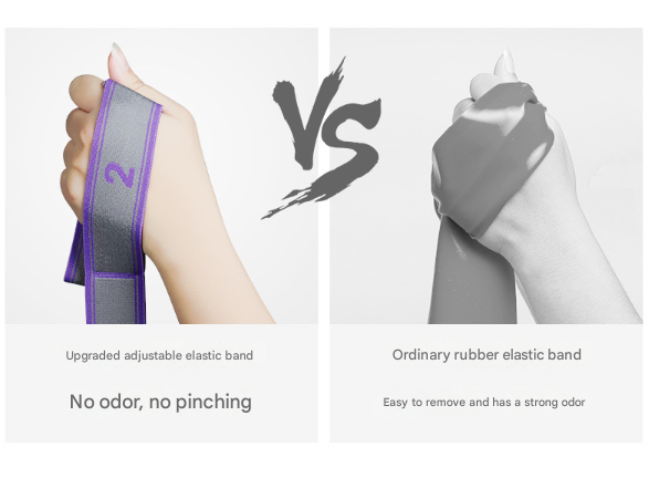 Blue And Purple 9 Loop Yoga Stretch Strap Numbered Band For Flexibility Physical Therapy Yoga Straps