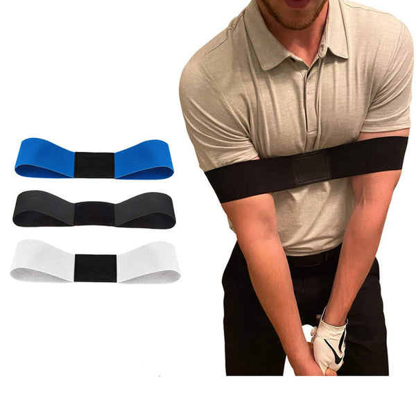 White Golf Swing Trainer Arm Band Simple Posture Corrector For Improved Alignment & Connection Swing Trainers