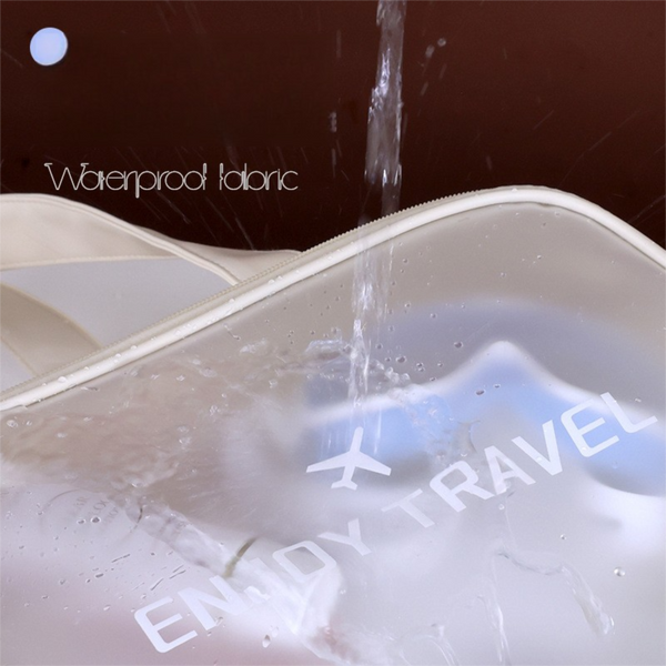 Beige Waterproof Wet Dry Separation Travel Bag Gym Beach Swim Sports Tote With Shoe Compartment (Filming Props Are Not Included) Other Luggage