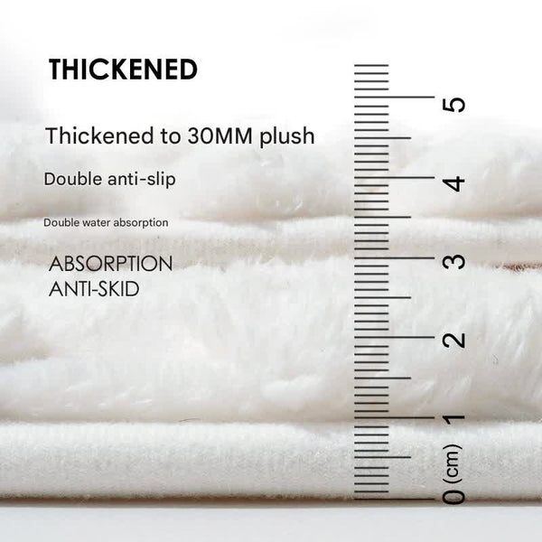 Elosung Luxury Plush Memory Foam Bath Mat With Foot Drying Panel Super Absorbent & Non Slip Bathroom Rug(Paw Gray) Bath Mats Rugs & Toilet Covers