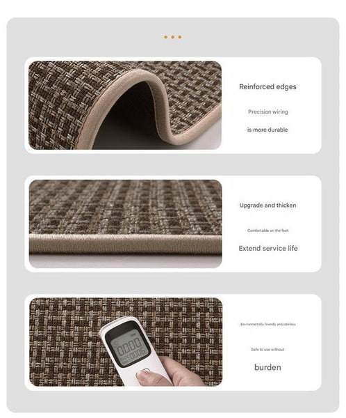 Absorbent & Dirt Resistant Woven Kitchen Mat Non Slip Runner Rug For Home(Style Brown) Kitchen Bench Mats