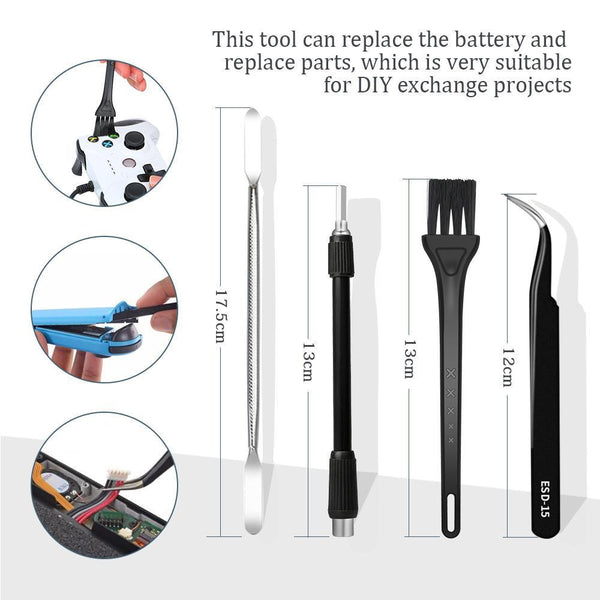 Professional 140 In Precision Screwdriver Repair Tool Kit Portable Oxford Bag(Blue) Tool Bags Belts & Pouches