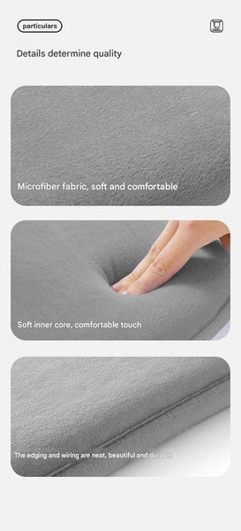 Memory Foam Student Seat Cushion Pressure Relief Non Slip With Adjustable Straps Rocket Pink 36X34cm Seat & Posture Cushions