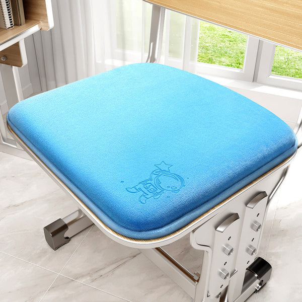 Memory Foam Student Seat Cushion Pressure Relief Non Slip With Adjustable Straps For Healthy Posture(Astronaut Blue 36X34cm) Seat & Posture Cushions