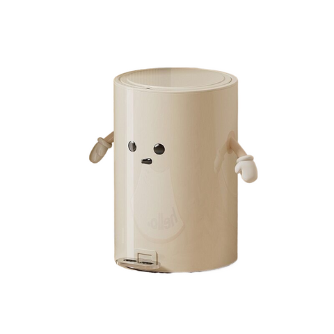 Elosung Round Trash Can 15L + 2 Hands Eyes (Large) Rubbish Bins