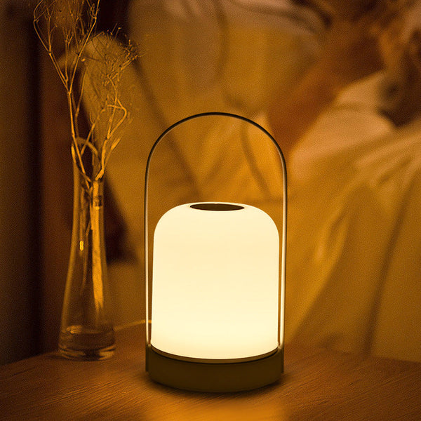 White Led Table Lamp Rechargeable Touch Dimmable Lantern 3 Colour Modes Night Light For Bedroom Camping Outdoor Dining 20Cm Lamps