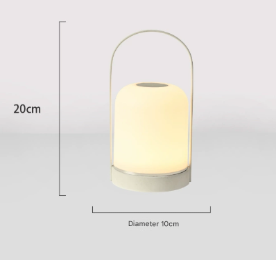 White Led Table Lamp Rechargeable Touch Dimmable Lantern 3 Colour Modes Night Light For Bedroom Camping Outdoor Dining 20Cm Lamps
