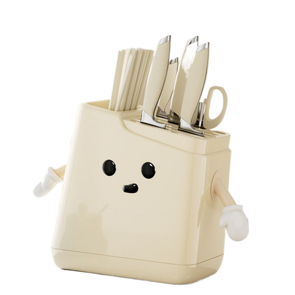 Elosung 8829 Trapezoidal Knife Holder + Hands Eyes (Large Size) Knife Blocks & Storage