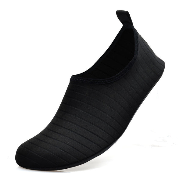 #38/39 Black Quick Dry Aqua Beach For Men And Women Slip On Lightweight Breathable Barefoot Swim Socks Water Shoes