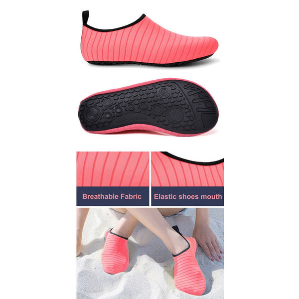 #38/39 Black Quick Dry Aqua Beach For Men And Women Slip On Lightweight Breathable Barefoot Swim Socks Water Shoes