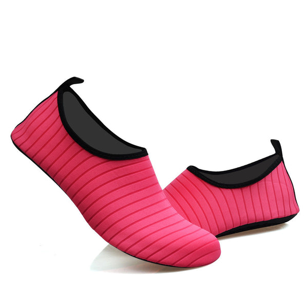 #38/39 Rose Red Quick Dry Aqua Beach For Men And Women Slip On Lightweight Breathable Barefoot Swim Socks Water Shoes
